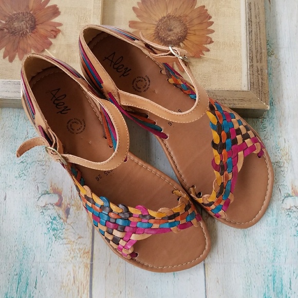 mexican colorful sandals